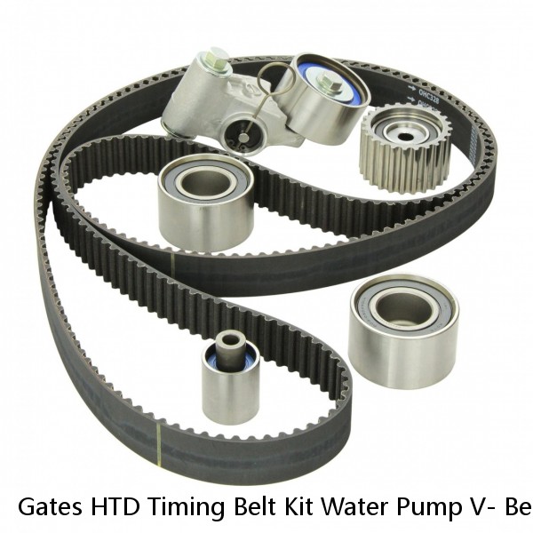 Gates HTD Timing Belt Kit Water Pump V- Belt for 2009-2012 Hyundai Elantra 2.0L