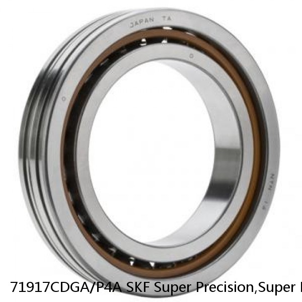 71917CDGA/P4A SKF Super Precision,Super Precision Bearings,Super Precision Angular Contact,71900 Series,15 Degree Contact Angle #1 image